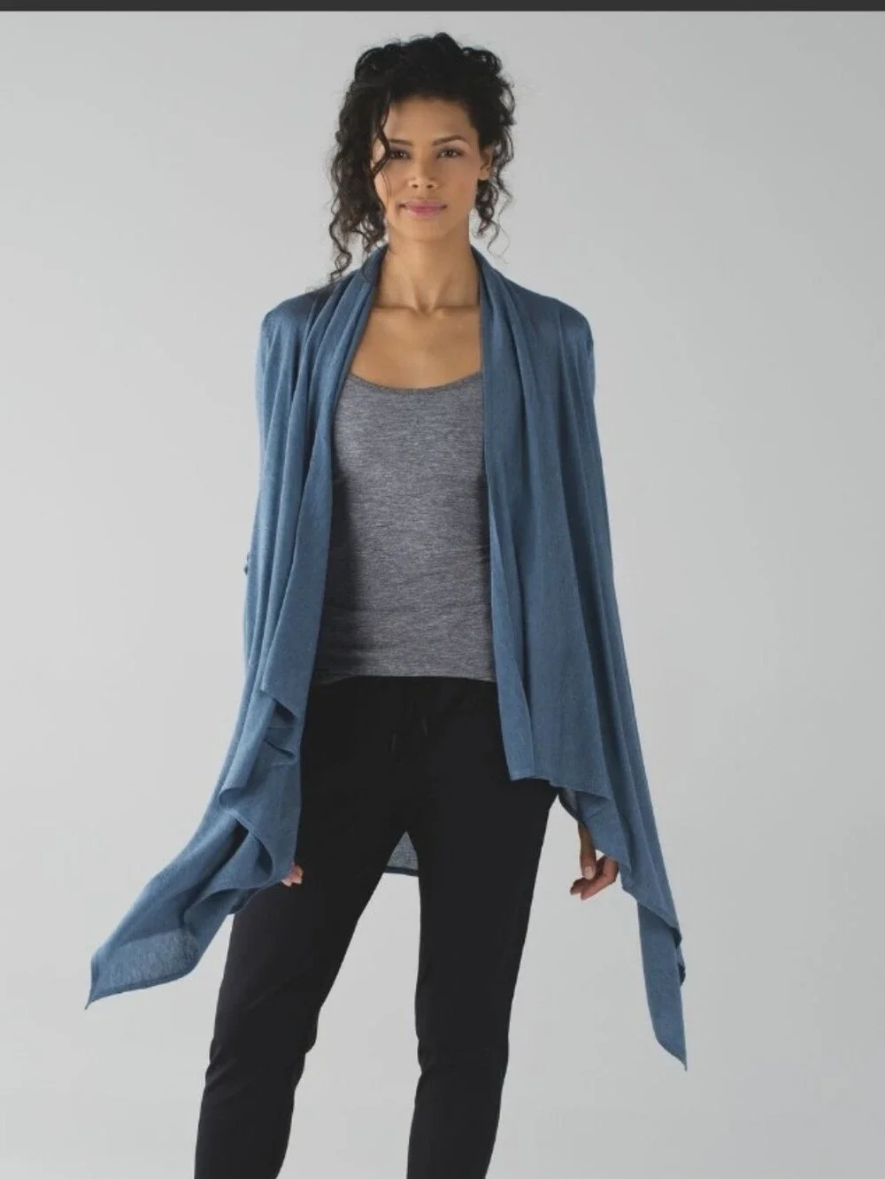 Lululemon Universal Wrap Heathered Blue Cardigan Size M/L